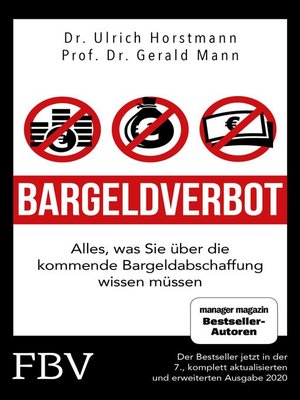 cover image of Bargeldverbot